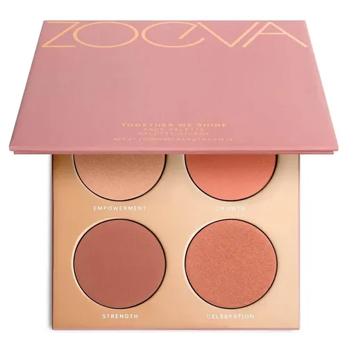 Zoeva Together We Shine, Face Palette (Paleta 3 róży i rozświetlacza)