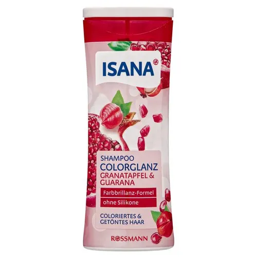 Isana Colorglanz [Colour Shine], Granatapfel & Guarana, Shampoo (Szampon do włosów  'Połysk koloru' (nowa wersja)) - 2