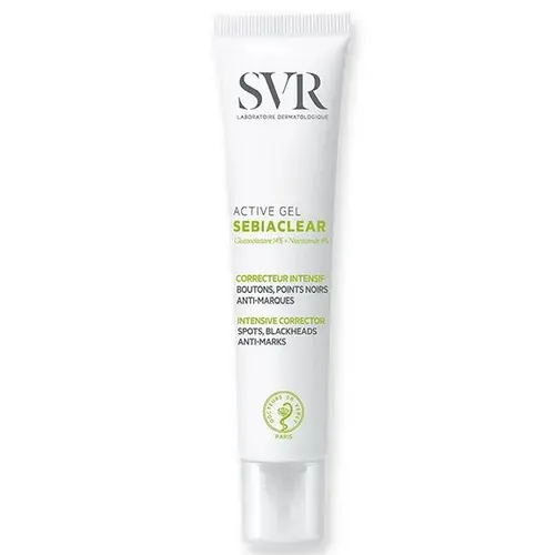 SVR Sebiaclear, Active, Correcteur Intensif Boutons, Points Noirs, Anti-Marques [Intensive Care Spots, Blackheads, Anti - Marks] (Aktywny krem redukujący uciążliwe niedoskonałości)