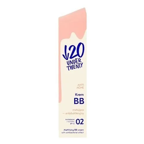 Under Twenty Anti! Acne, Matujący krem BB o działaniu antybakteryjnym SPF 10