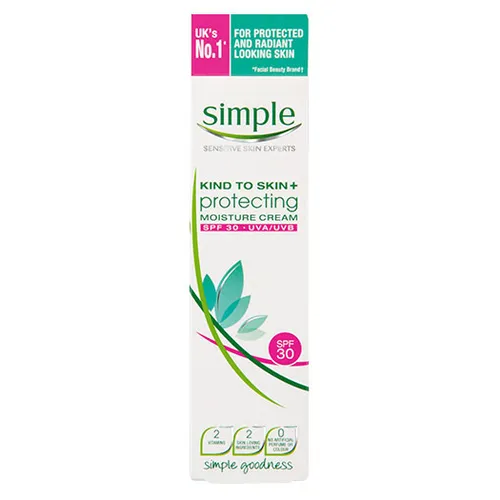 Simple Kind to Skin+, Protecting Moisture Cream SPF30 UVA/UVB (Krem ochronny do twarzy z filtrami)