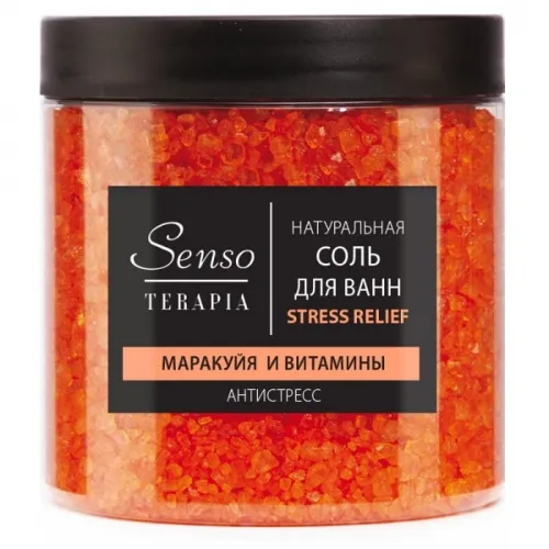 SensoTerapia Naturalna sól do kąpieli musująca `Stress relief`