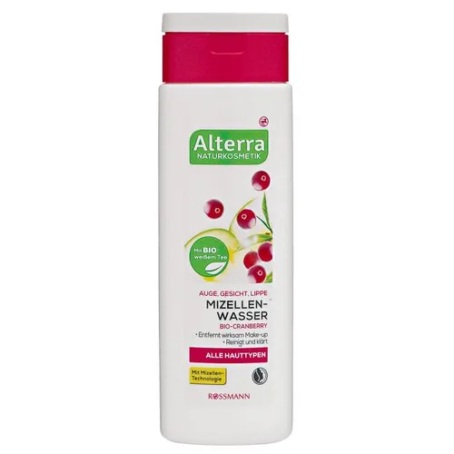 Alterra Mizellen-Wasser Bio-Cranberry (Płyn micelarny `Żurawina Bio`)