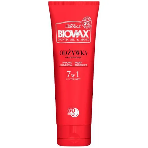 L'biotica Biovax Opuntia Oil & Mango, Odżywka ekspresowa 7 w 1
