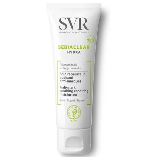 SVR Sebiaclear, Hydra, Soin Reparateur Apaisant Anti-Marques [Anti - Mark Soothing Repairing Moisturizer] (Krem nawilżający)