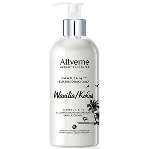 Allvernum Nature's Essences Nawilżający eliksir do rąk i ciała `Wanilia i kokos`