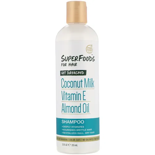 Petal Fresh Pure Superfoods, Get Drenched, Shampoo (Nawadniający szampon do włosów suchych z mleczkiem kokosowym)