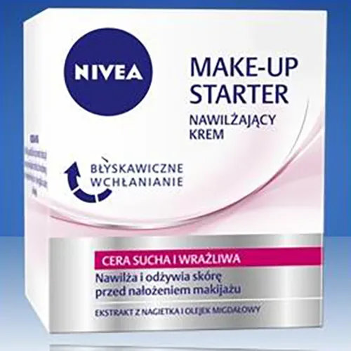 Nivea Make - Up Starter, Nawilżający krem do cery suchej i wrażliwej