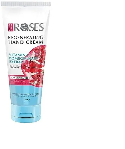 Nature of Agiva Roses Regenerating Hand Cream Vitamin C & Pomegranate (Regenerujący krem do rąk `Witamina C, granat`)