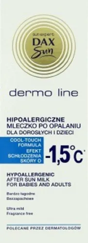 Dax Sun Dermo Line, Hipoalergiczne mleczko po opalaniu dla dorosłych i dzieci -1,5°C