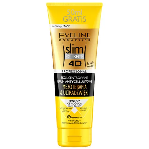 Eveline Cosmetics Slim Extreme 4D, Skoncentrowane serum antycellulitowe `Mezoterapia & ultradzwięki`
