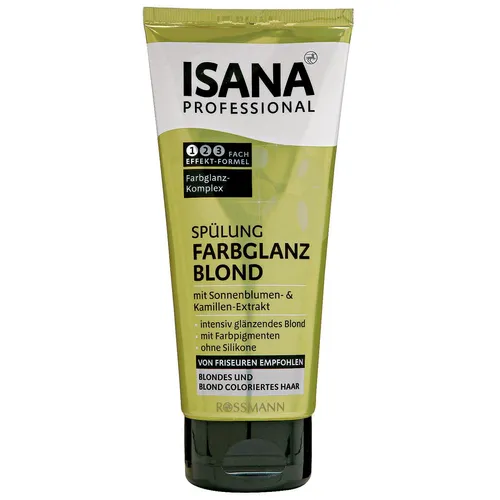 Isana Professional, Farbglanz Blond [Blond & Glanz], Spulung (Odżywka do włosów blond i farbowanych na blond) - 2
