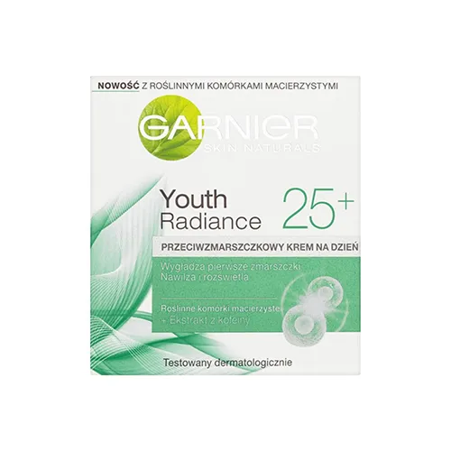 Garnier Youth Radiance 25+, Przeciwzmarszczkowy krem na dzień