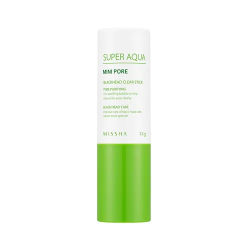 Missha Super Aqua, Mini Pore Black Head Clear Stick (Peelingujący sztyft usuwający zaskórniki) - 2