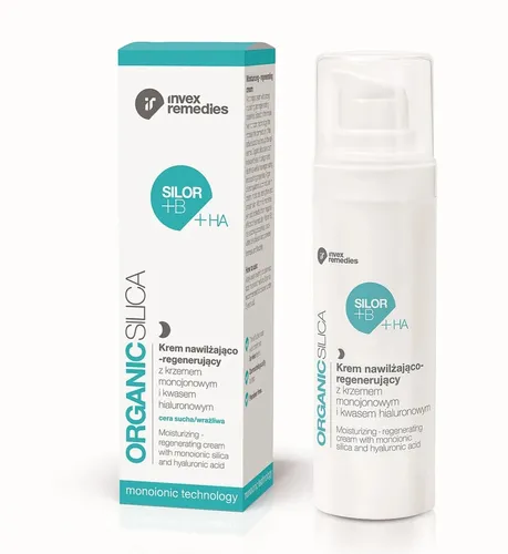 Invex Remedies Organic Silica, Krem nawilżająco-regenerujący