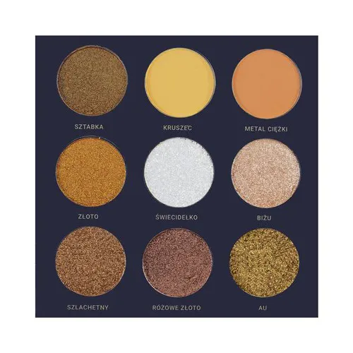 Glam Shop GlamBOX, Paleta cieni do oczu `Gorączka złota`