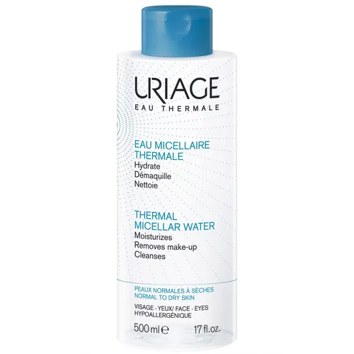 Uriage L’Eau Démaquillante Solute Micellaire Peaux Normales a Seches (Woda micelarna do demakijażu twarzy do skóry normalnej i suchej) - 1
