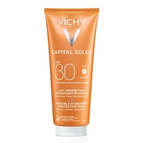 Vichy Capital Soleil SPF30 Lait Protecteur Hydratant Invisible (Ochronne mleczko do twarzy i ciała SPF 30)