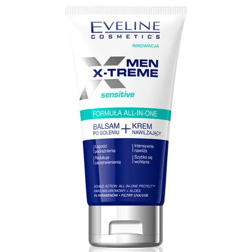 Eveline Cosmetics Men X-treme Sensitive, Balsam + krem nawilżający po goleniu 6w1