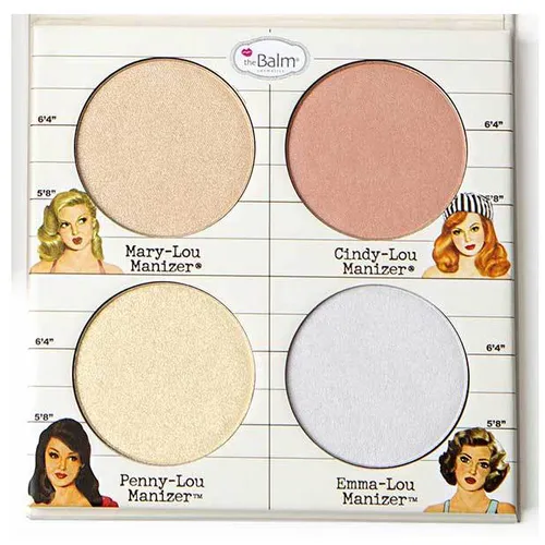 The Balm The Lou Manizer'sQuad, Highlighter Quad (Paleta rozświetlaczy)