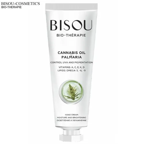 Bisou Bio-therapie, Cannabis Oil & Palmaria Control UVA and Pigmentation Hand Cream (Krem do rąk)