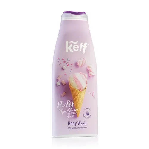 Keff Fluffy Marshmallow, Body Wash (Pianki z lodami, Żel pod prysznic)