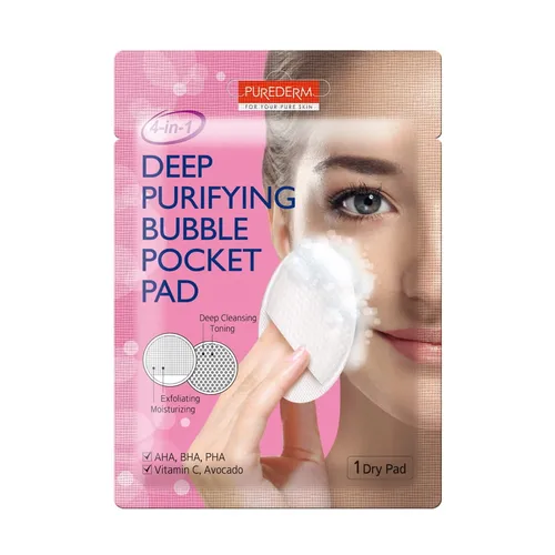 Purederm Deep Purifying Bubble Pocket Pad (Oczyszczająco–złuszczający płatek do twarzy)