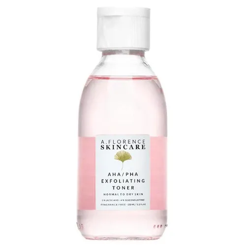A.Florence Skincare AHA/PHA Exfoliating Toner With 5% Lactic Acid + 4% PHA (Złuszczający tonik z kwasami AHA i PHA)