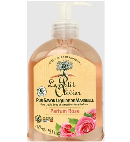 Le Petit Olivier Pur Savon Liquide de Marseille Parfum Rose (Mydło w płynie marsylskie o zapachu róży)