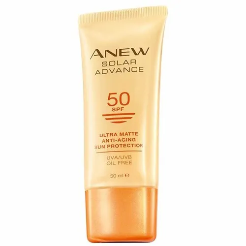 Avon Anew, Solar Advance, Ultra Matte Anti -Aging Sun Protection SPF 50 (Odmładzający ochronny krem do twarzy SPF 50)
