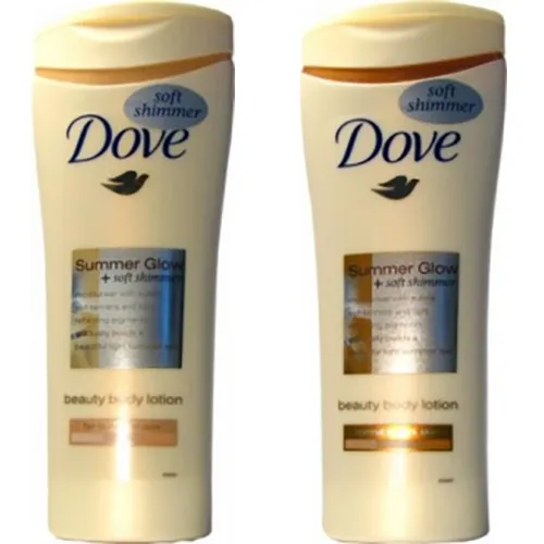 Dove Summer Glow + Soft Shimmer, Balsam opalizujący (Samoopalająco-rozświetlający)