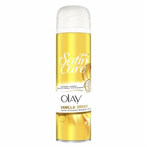 Gillette Satin Care, Shave Gel with a Touch of Olay Vanilla Dream (Żel do golenia dla kobiet)