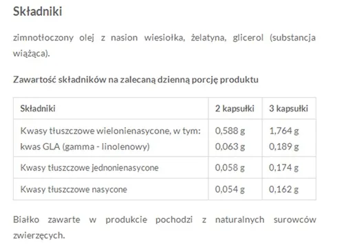 Gal Zimnotłoczony olej z nasion wiesiołka - 2