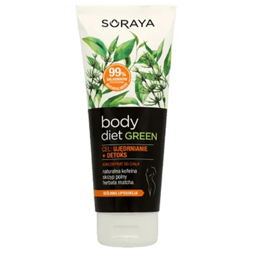 Soraya Body Diet Green, Koncentrat do ciała `Naturalna kofeina, skrzyp polny, herbata Matcha`