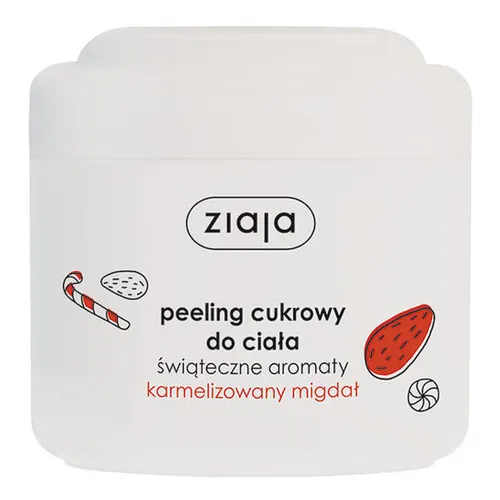 Ziaja Peeling cukrowy do ciała 'Świąteczne aromaty: karmelizowany migdał'