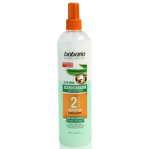 Babaria Natural Cosmetics Aloe Vera & Ginseng, Instant Conditioner (Odżywka dwufazowa bez spłukiwania 'Aloes i żeń-szeń')