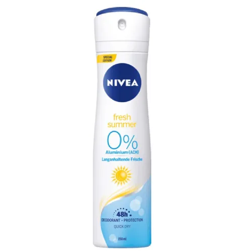 Nivea Fresh Summer, Dezodorant w sprayu `48h Ochrony Bez Aluminium`