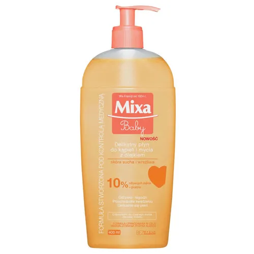Mixa Baby, Delikatny płyn do kąpieli i mycia z olejkiem