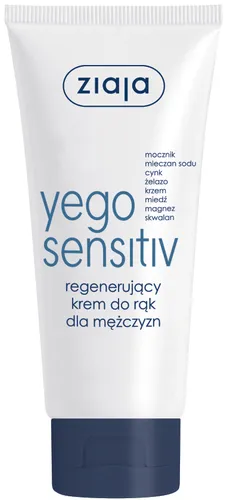 Ziaja Yego, Sensitiv,  Regenerujący krem do rąk dla meżczyzn