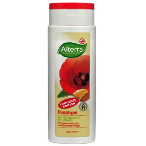 Alterra Duschgel Bio - Mohnblute & Bio - Mandel (Żel pod prysznic z makiem i migdałami)