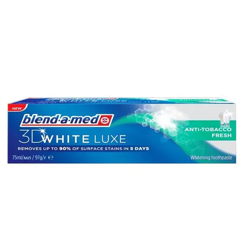 Blend - a - med 3D White Luxe Anti - Tobacco Fresh (Wybielająca pasta do zębów)