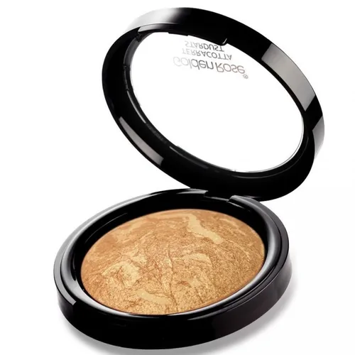 Golden Rose Terracotta Stardust (Puder rozświetlający z drobinkami złota)