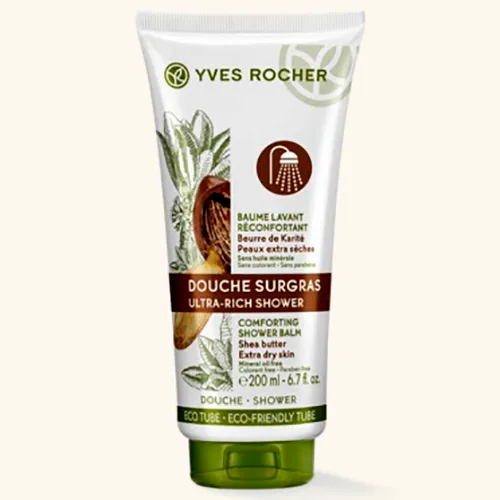 Yves Rocher Karite Douche Surgras, Ultra-Rich Shower (Kremowy żel pod prysznic do skóry bardzo suchej  z  masłem karite) - 2