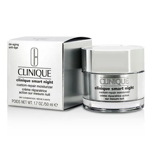 Clinique Smart Night Custom-Repair Moisturizer (Krem nawilżająco - naprawczy na noc do cery mieszanej w stronę suchej) - 2