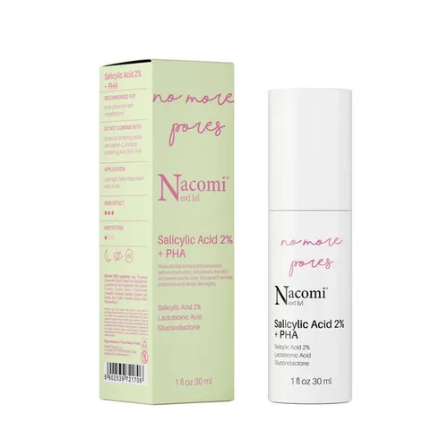 Nacomi Next Lvl, No More Pores, Salicylic Acid 2% + PHA (Serum do twarzy z 2% kwasem salicylowym i PHA)