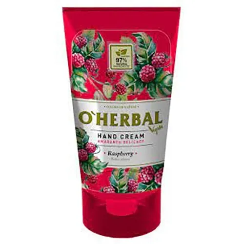 O'Herbal Hand Cream Amaranth Delicacy Raspberry (Krem do rąk `Amarantowa delikatność - malina`)