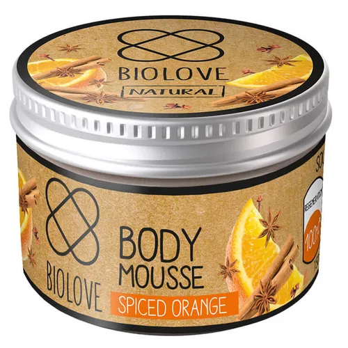 Biolove Spiced Orange, Body Mousse (Intensywnie nawilżający mus do ciała `Pomarańcza i przyprawy korzenne`)