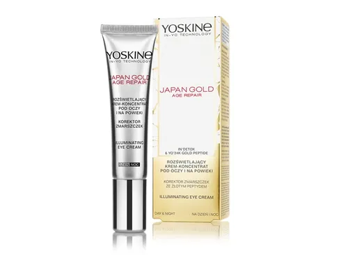Yoskine Japan Gold Age, Repair Illuminating Eye Cream (Rozświetlający krem- koncentrat pod oczy i na powieki)