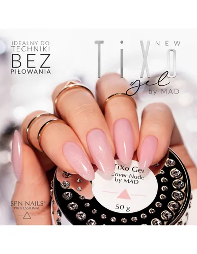 SPN Nails TiXo Gel Cover by MAD (Żel budujący do paznokci) - 2