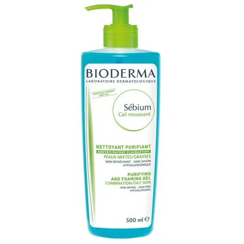 Bioderma Sebium, Gel Moussant, Purifying Cleansing Foarming Gel (Antybakteryjny żel oczyszczający do cery mieszanej i tłustej (nowa wersja)) - 3